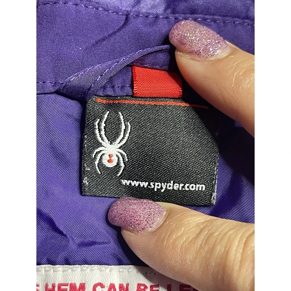 Spyder Kids Snow Pants Size 12 Purple Winter Outdoors Grow-a-Longs‎ Ski Bin12